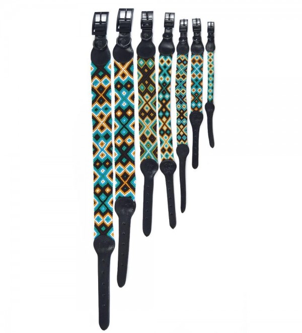 Collar Perro Cuero Artesanal Ak'ubal