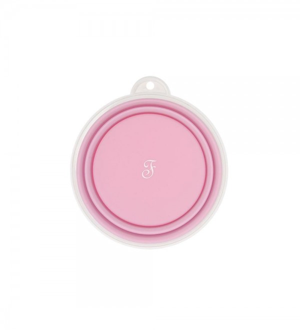 Folding dog bowl and water bowl - Travel Pink