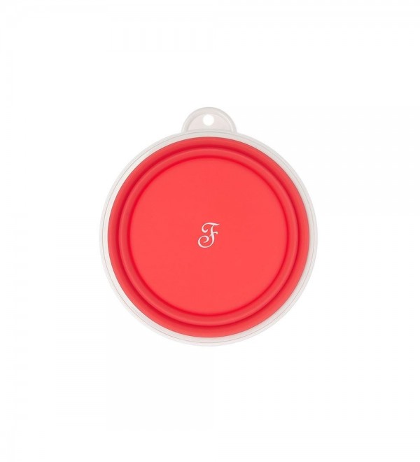 Foldable dog water and food bowl - Travel Red
