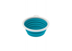 Foldable Dog Water and Food Bowl - Travel Blue