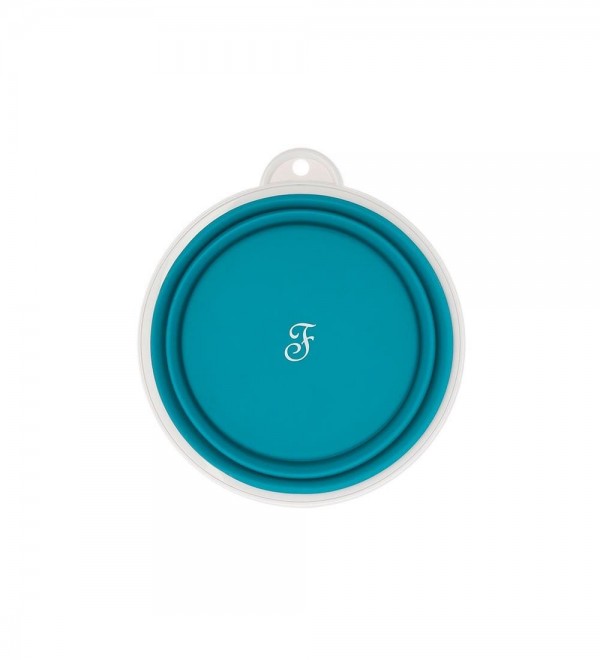 Foldable Dog Water and Food Bowl - Travel Blue