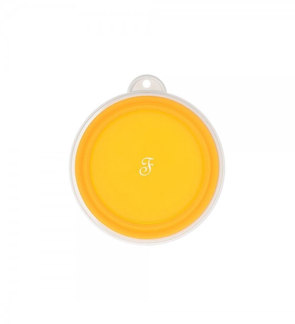 Foldable dog bowl and water bowl - Travel Yellow