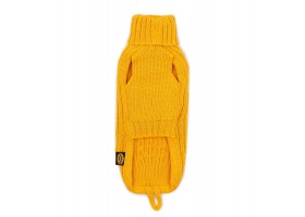 Yellow Braided Dog Sweater