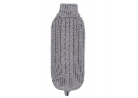 Braided Gray Dog Sweater