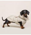 Beige Feather Dog Coat