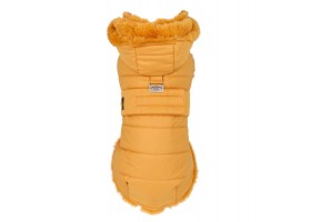 Mustard Feather Dog Coat