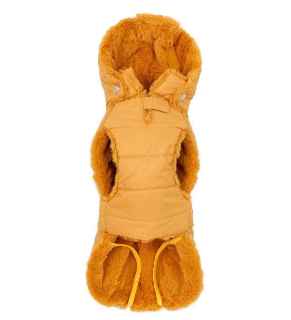 Abrigo para perro Plumas Mostaza