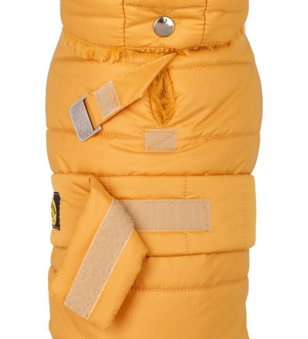 Mustard Feather Dog Coat