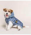 Blue Feather Dog Coat