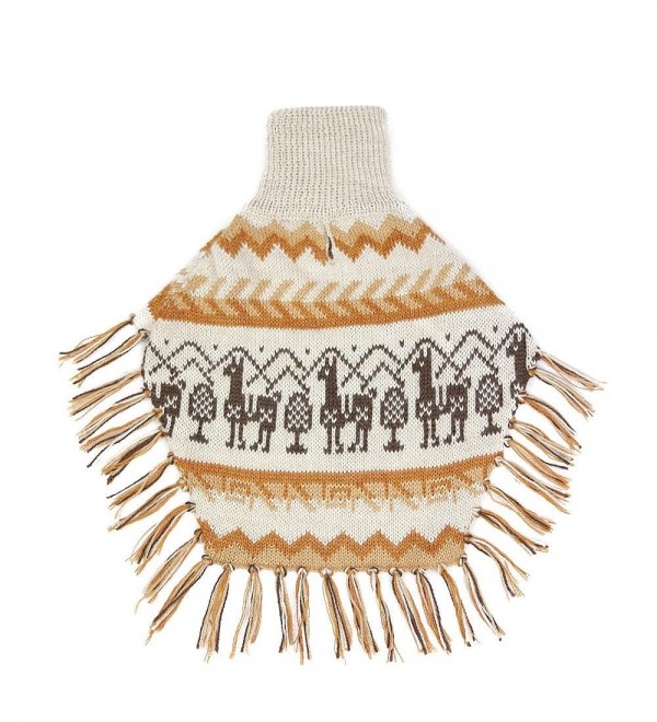 Poncho Dog Llama Natural