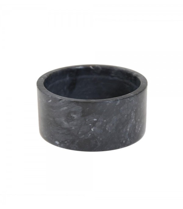 Black Marble Dog Feeder and Waterer