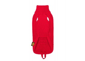 Red Braided Dog Sweater