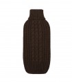 Braided Brown Dog Sweater