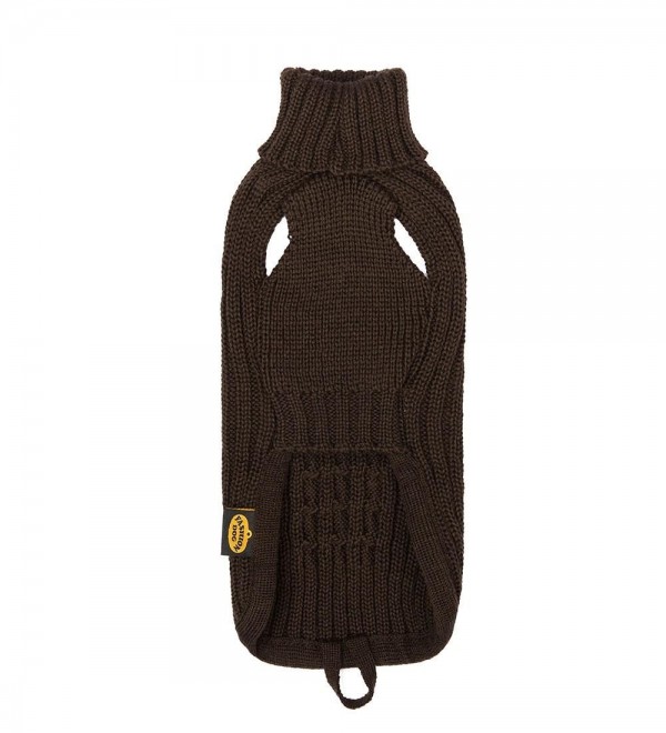 Braided Brown Dog Sweater