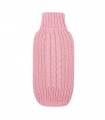 Braided Pink Dog Sweater