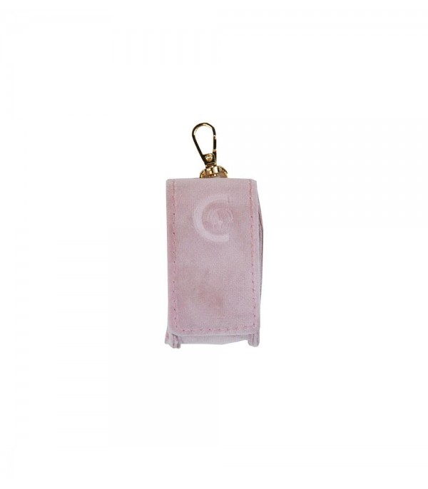 Pink Velvet Dog Bag Dispenser