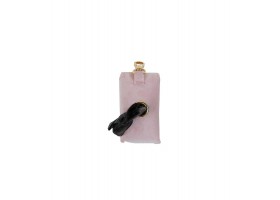 Pink Velvet Dog Bag Dispenser