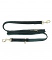 Green Velvet Multiposition Dog Leash