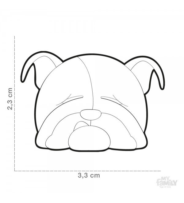 Bulldog English Friends Plate