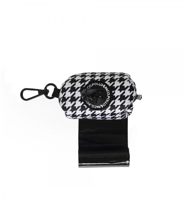 Houndstooth Dog Bag Holder