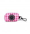 Pink Vichy Dog Bag Holder