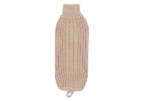 Beige Braided Dog Sweater