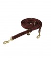 Burgundy Velvet Multiposition Dog Leash