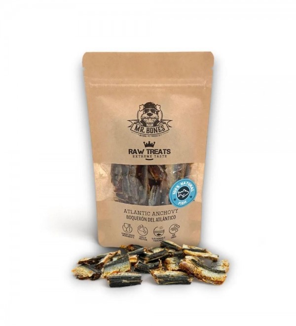 Snacks Naturales Perros Raw Treats - Boquerón del Atlántico