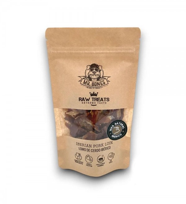 Natural Dog Snacks - Raw Treats Iberian Pork Loin