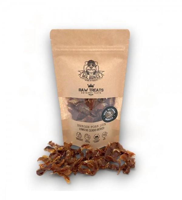 Natural Dog Snacks - Raw Treats Iberian Pork Loin