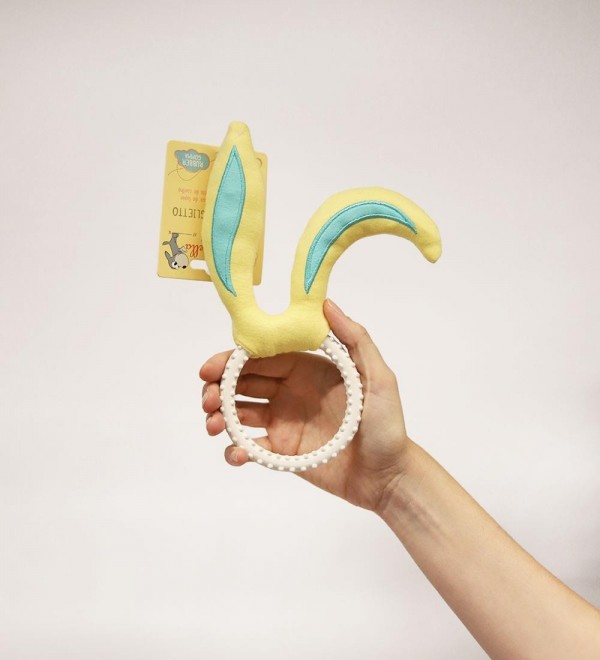 Juguete Anillo Conejo Amarillo