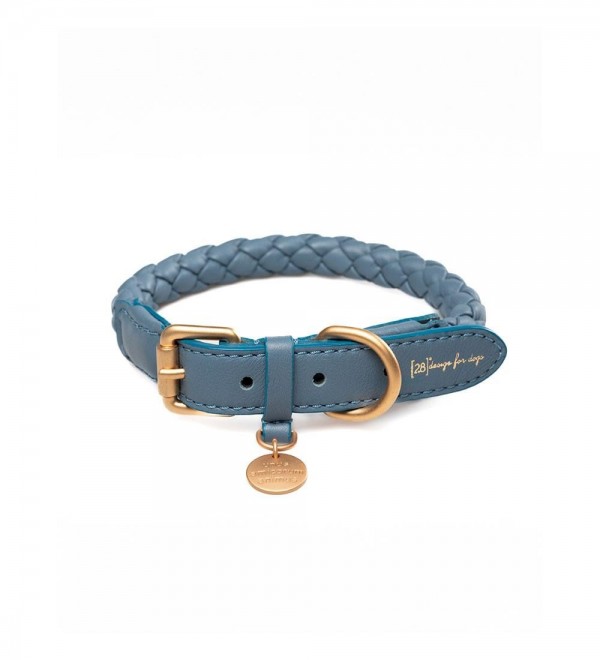 Collar Leather Dog - Ferdinando Blue