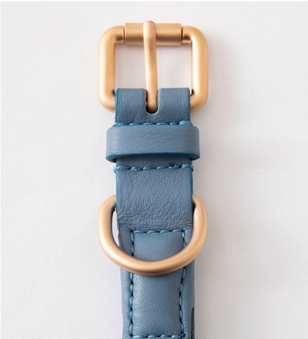Collar Leather Dog - Ferdinando Blue