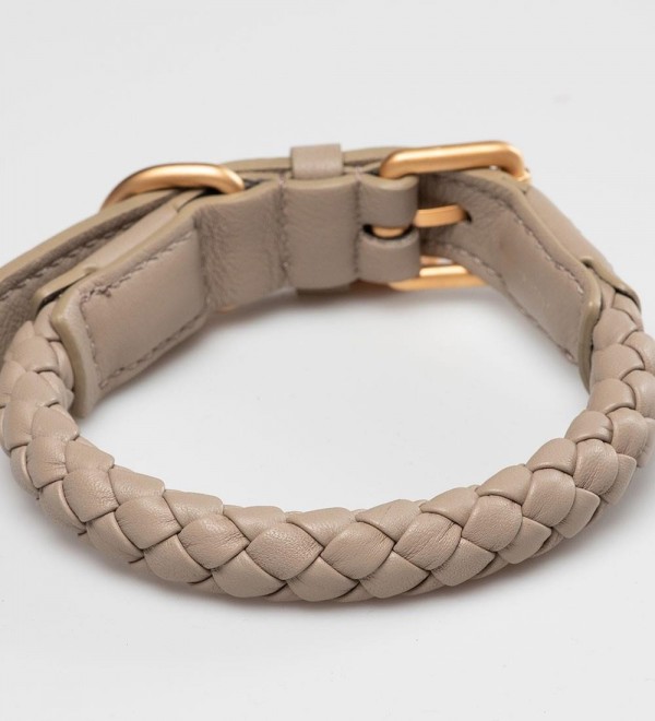 Collar Leather Dog - Beige Ferdinando