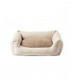 Henri Cotton Taupe Dog Bed