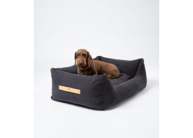 Dog Bed Henri Cotton Black