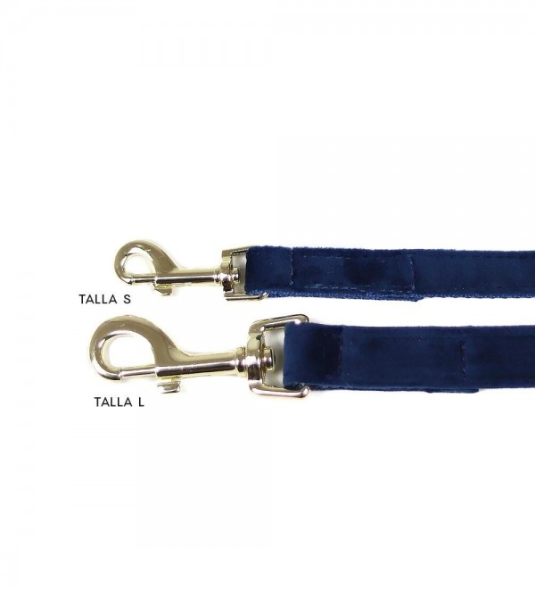 Leash Multiposición Perro Velvet Azul