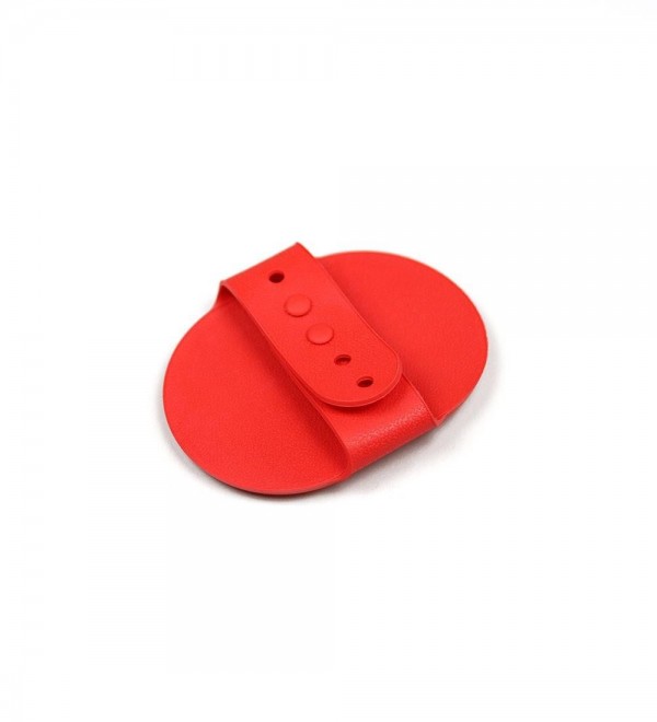 Red rubber dog mitt