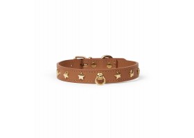 Leather Dog Collar - Nara Toy Camel