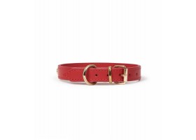 Collar Leather Dog - Nara Toy Red