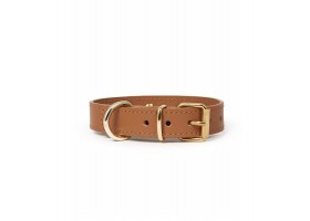 Leather Dog Collar - Nara Regular Camel