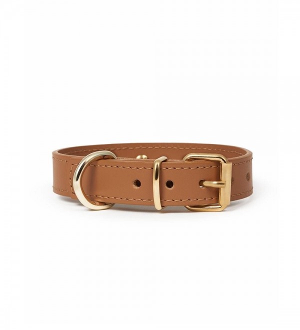 Collar Leather Dog Collar - Nara Regular Camel