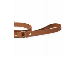 Leather Dog Leash - Nara Regular Camel