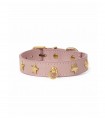 Leather Dog Collar - Nara Regular Pink