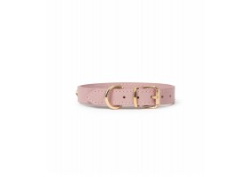 Collar Cuero Perro - Nara Toy Rosa