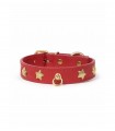 Leather Dog Collar - Nara Regular Red