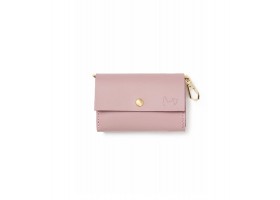 Leather Hygienic Bag Holder - Nara Pink