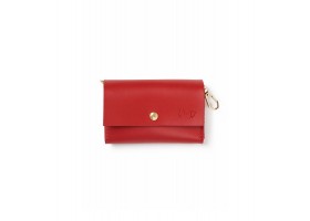 Hygienic Bag Holder Leather - Red Nara