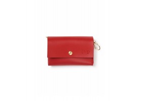 Leather Hygienic Bag Holder - Nara Red