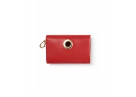 Leather Hygienic Bag Holder - Nara Red